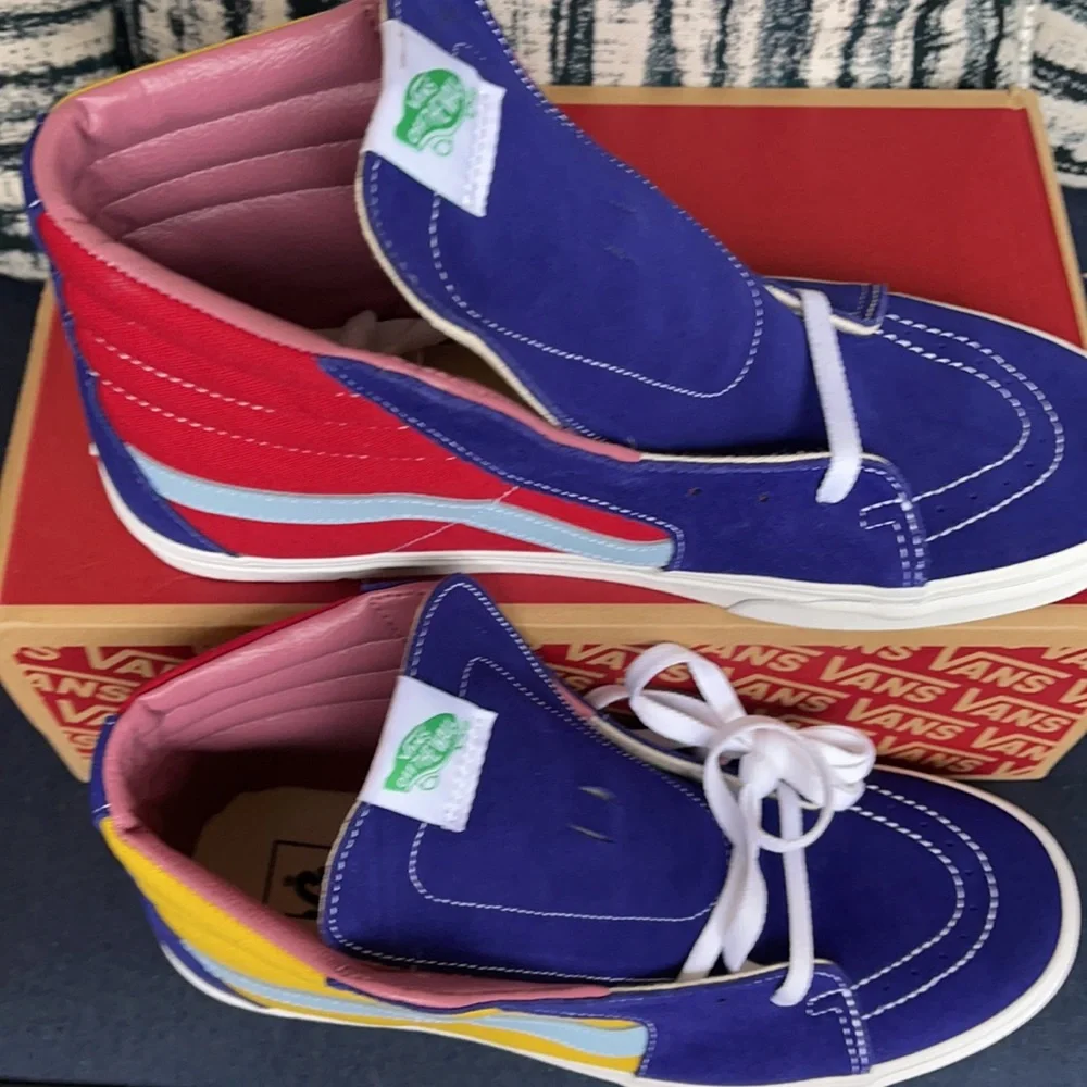 Vans Sk8-Hi Sunshine Multi/True White MENS - Picture 3 of 16